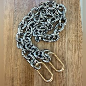 Clare V Shoulder Strap - Color: Vintage Gold/Silver Mixed Metal